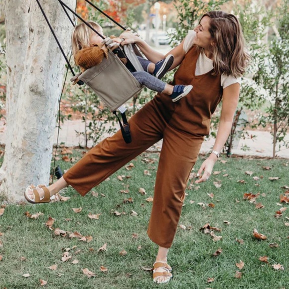 Merna Maita | Heavy Cotton Twill Jumpsuit - Caramel - Picture 1 of 7